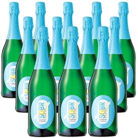 [12本セット] ソバー リースリング ウィズ バブルス (ヴァイングート ドクター ローゼン)　SOBR Riesling with bubbles (Dr. Loosen)　ドイツ モーゼル 白 やや辛口 脱アルコールワイン スパークリング 泡 ノンアルコール アルコール度数0% 750ml