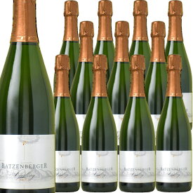 [12本セット] バハラッヒャー リースリング ゼクト ブリュット [2017] (ラッツェンベルガー)　Bacharacher Riesling Sekt brut (Weingut Ratzenberger)　ドイツ ミッテルライン ゼクト スパークリング 白 辛口 750ml