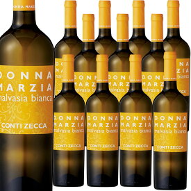 [12本セット] ドンナ・マルツィア・マルヴァジーア・ビアンカ (コンティ・ゼッカ)　Donna Marzia Malvasia Bianca (Azienda Agricola Conti Zecca)　イタリア/プーリア/サレントIGT/白/辛口/750ml