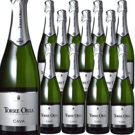 [12本セット] トレ・オリア・カバ・ブルット (トレ・オリア) Torre Oria Cava Brut (Torre Oria)　スペイン バレンシア カバDO 白 辛口 750ml