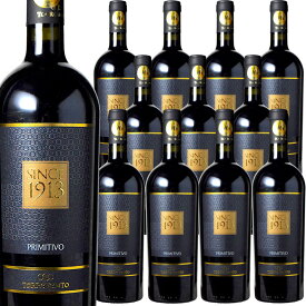 [12本セット] SINCE(シンス) 1913 プリミティーヴォ (トッレヴェント)　SINCE 1913 Primitivo (Torrevento s.r.l.)　イタリア プーリアIGT 赤 フルボディ 750ml