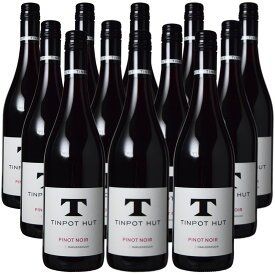 [12本セット] ティンポット ハット マールボロ ピノ・ノワール [2020] (ティンポット・ハット・ワインズ)　Tinpot Hut Marlborough Pinot Noir (Tinpot Hut Wines)　ニュージーランド サウス アイランド マールボロGI 赤 750ml