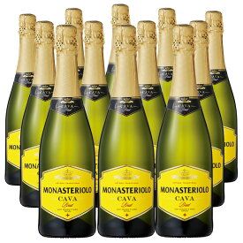 [12本セット] モナステリオーロ・カバ・ブルット (マルケス・デ・モニストロル)　Monasteriolo Cava Brut (Marques de Monistrol)　スペイン/カタルーニャ/カバDO/白/辛口/750ml