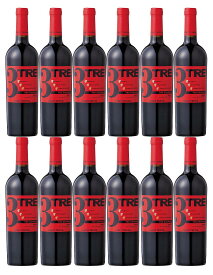 [12本セット] トレ グラッポリ コンティ ゼッカ (コンティ ゼッカ)　TRE grappoli Rosso Conti Zecca (Azienda Agricola Conti Zecca)　イタリア プーリア サリーチェ サレンティーノ 赤 フルボディ 750ml