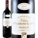 シャトー・ペデスクロー [2000]　Chateau Pedesclaux　フランス ボルドー メドック・第5級格付 AOCポイヤック 赤 フルボディ 750ml　ラベル汚れあり