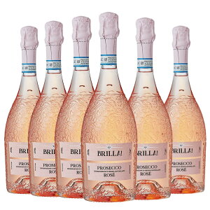 [6�{�Z�b�g] [2024] �u���b���I �v���Z�b�R�E���[ (�{�b�e�[��) / Brilla! Prosecco Rose (Botter S.P.A.) / �C�^���A / ���F�l�g / �v���Z�b�RDOC / ���[���C�� / ���h�� / �X�p�[�N�����O���C�� / �A / 750ml