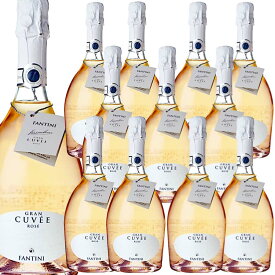 [12本セット] ファンティーニ・スプマンテ・グラン・キュヴェ・ロゼ (ファンティーニ(ファルネーゼ)) Fantini Spumante Gran Cuvee Rose (Fantini)　イタリア バジリカータ ロゼ 辛口 スパークリグ 泡 750ml