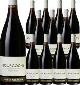 [12本セット] ブルゴーニュ ピノ・ノワール (ドメーヌ・ジュスタン・ジラルダン)　Bourgogne Pinot Noir (Domaine Justin Girardin)　フランス ブルゴーニュ 赤 フルボディ 750ml