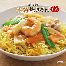 【1,000円ぽっきり！さらにポイント20倍】送料無料 2種から選べる 生麺焼きそば 6食 ソース焼きそば 中華風焼きそば ポイント消化 送料無 お試し おつまみ