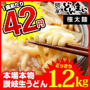 讃岐うどん 【極太麺】 本場讃岐うどん製麺工場直送! 讃岐うどん どかんっと1.2kg!! (麺300g×4袋 (12食)) 訳ありではありません!! うどん ...