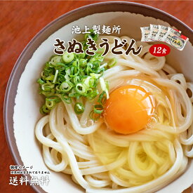 池上製麺所の釜玉うどん12食 送料無料 （北海道・沖縄・離島+1500円） ご当地セット 産直 福袋 食品 グルメ 食べ物 プレゼント ギフト ギフトセット お中元 御中元 中元 女性 男性 一人暮らし ポイント消化 送料無