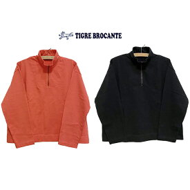 25%OFF SALE【Ladies】セールTIGRE BROCANTE ティグルブロカンテMハード天竺ハーフZipL/STサイズ：Ladies F(one size)