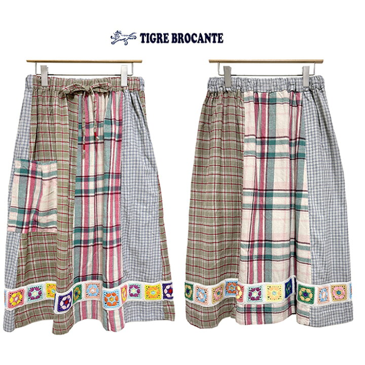 楽天市場】TIGRE BROCANTEティグルブロカンテニットパッチネルチェック  