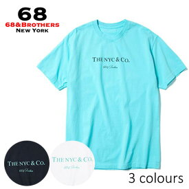 68&BROTHERS NEW YORK68&BROS (シックスティエイトアンドブラザーズニューヨーク) Print Tee S/S THENYC&Co [No. 7017] アートロゴプリント半袖Tシャツ【日本代理店正規品】