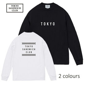 TOKYO SANDWICH CLUB[東京サンドウィッチクラブ] T.S.C-CF LOGO-B.L.Tアートロゴプリントデザイン長袖Tシャツ