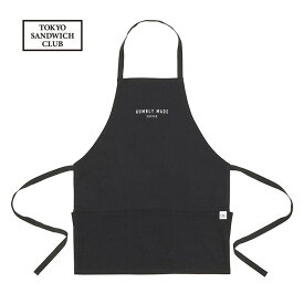 HUMBLY MADE COFFEE[ハンブリーメイドコーヒー]TOKYO SANDWICH CLUB[東京サンドウィッチクラブ] - STAFF APRON - アートロゴプリントエプロンSIZE:FREE　COLOUR:BLACK