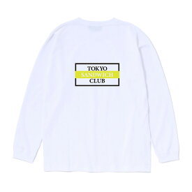 TOKYO SANDWICH CLUB[東京サンドウィッチクラブ]- T.S.C-EGGFLAG B.L.T - アートロゴエッグサンドデザイン長袖Tシャツ