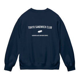 TOKYO SANDWICH CLUB[東京サンドウィッチクラブ] - T.S.C-S.V.C-C.W.S - アートロゴプリント長袖クルーネックスウェット(トレーナー)COLOUR:NAVY