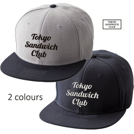 本品はポイント＋1倍です！TOKYO SANDWICH CLUB[東京サンドウィッチクラブ] T.S.C-BB CAP アートロゴ刺繍フラットバイザーキャップサイズ:フリーサイズ