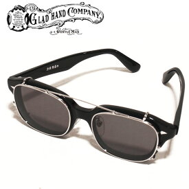 丹羽雅彦 x GLAD HAND- J-IMMY & CLIP ON GLASSES "SILVER" -クリップオンサングラスカラー：BLACK