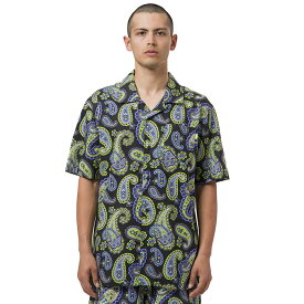 SALE・50%OFF【セール】HUF(ハフ) - PAISLEY WOVEN TOP - ペイズリー総柄プリント半袖リゾートシャツ【日本代理店正規品】