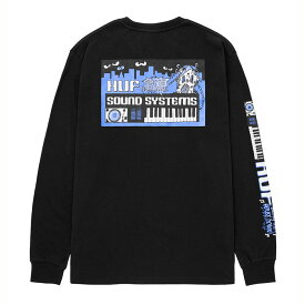 HUF(ハフ) - SOUND SYSTEMS LS TEE - グラフィックアートプリント長袖Tシャツ【日本代理店正規品】