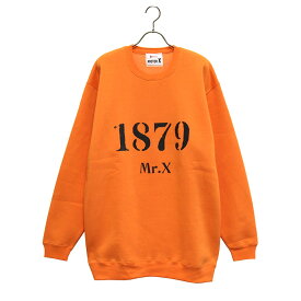 MISTER X[ミスターエックス] 1879 SWEAT SHIRT グラフィックロゴプリントクルーネックスウェットシャツ(裏起毛トレーナー)本品はポイント＋9倍です！