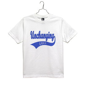 UNCHANGING LOVE [アンチェンジングラブ] CURSIVE LOVE SS TEE SHIRT アートロゴプリント半袖Tシャツ