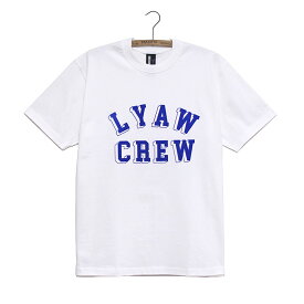 UNCHANGING LOVE [アンチェンジングラブ] L.Y.A.W FLOCKEY TEE SHIRT SS アートロゴプリント半袖Tシャツ
