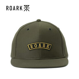 THE ROARK REVIVAL(ロアークリバイバル) MEDIEVAL LOGO 6PANEL CAP - HIGH HEIGHTアートロゴワッペン6パネルキャップCOLOUR:ARMY　SIZE:FREE【日本代理店正規品】