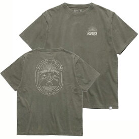 THE ROARK REVIVAL(ロアークリバイバル)OPEN ROADS TEEグラフィックアートプリント半袖TシャツCOLOUR:GRAYISH GREEN【日本代理店正規品】