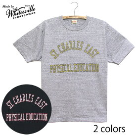 WHITESVILLE (ホワイツビル）[東洋エンタープライズ] カレッジロゴプリント丸胴半袖Tシャツ