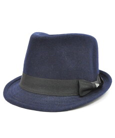 OUTLET アウトレット EK by NEW ERA TRILBY MELTON ネイビー ブラックバンド E0000847 メンズ ハット ブランド ウール メルトン帽子 NEWERA