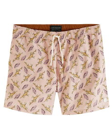 SCOTCH&SODA スコッチ&ソーダ ショーツ ショートパンツ 水着 Printed recycled polyester swim shorts ピンク 貝殻 シェル 292-38600 メンズ ボトムス カジュアル ハーフパンツ