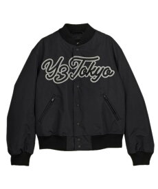 Y-3 ワイスリー メンズ ジャケット TEAM JACKET IQ2142 ブラック アウター トップス スナップボタン ロゴ カレッジ 長袖 ワッペン 刺繍 yohji yamamoto