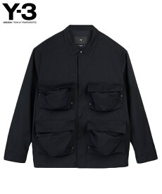 Y-3 ワイスリー メンズ シャツ LS PKT SHIRT IR6248 ブラック 長袖 トップス シャツジャケット リラックス ユニセックス yohji yamamoto ライトアウター 新作 父の日 ギフト