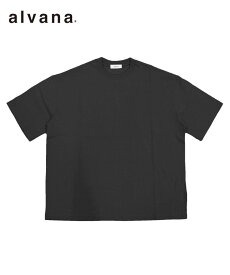 alvana アルヴァナ メンズ Tシャツ 空紡 S/S TEE SHIRTS ブラック ACS-C001 トップス シンプル 定番 ベーシック 半袖