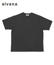 alvana アルヴァナ メンズ Tシャツ FADE CENTER SEAM S/S TEE SHIRTS ブラック ACS-C010 トップス シンプル 定番 ベーシック 半袖