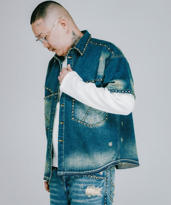 楽天市場】BREATH ブレス メンズ シャツ SUICIDE STUDS DENIM SHIRT 
