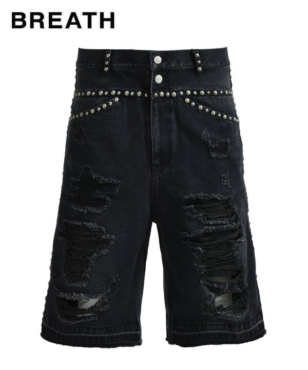 楽天市場】BREATH ブレス メンズ ショーツ SUICIDE STUDS DENIM SHORTS 