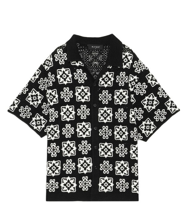 楽天市場】MLVINCE メルヴィンス メンズ シャツ CROCHET S/S SHIRTS 