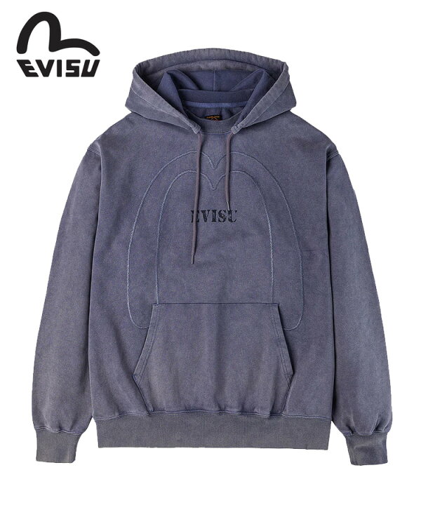 楽天市場】EVISU エヴィス エビス メンズ パーカー HEAVY WASHED AFTER 