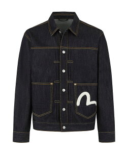 EVISU �G���B�X �G�r�X �����Y �W���P�b�g HT ECRU SEAGULL PRINTED DENIM JACKET �C���f�B�S 2ESHTM5DJ1241RXCT �A�E�^�[ �g�b�v�X �f�j���W���P�b�g �N���V�b�N �J���� ���S �����Y�t�@�b�V���� �A���J�W �X