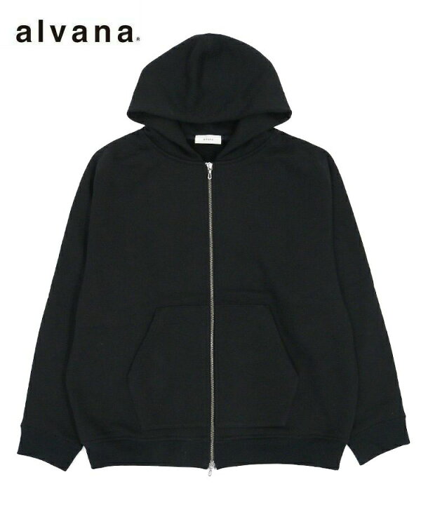 楽天市場】alvana アルヴァナ メンズ パーカー MASSIVE ZIP UP PARKA 