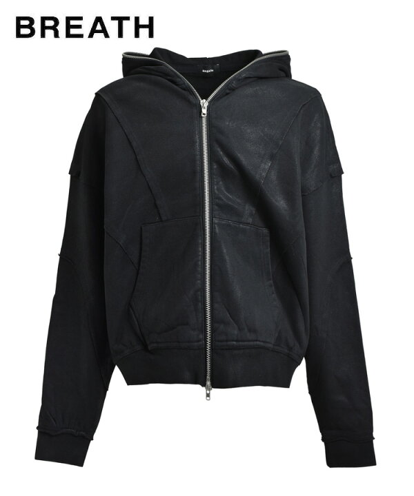 楽天市場】BREATH ブレス メンズ パーカー COATING ZIP UP HOODIE 