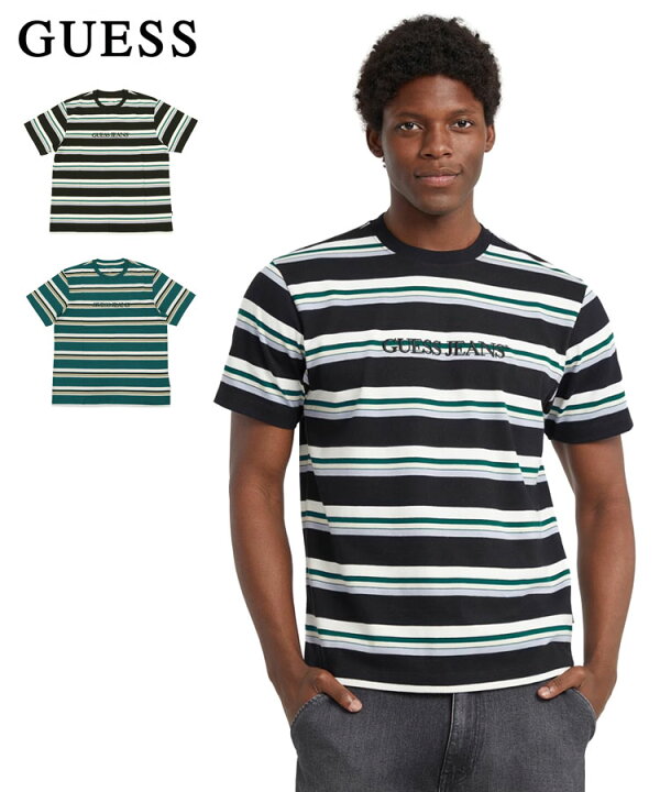楽天市場】GUESS ゲス メンズ Tシャツ GUESS JEANS Regular Striped