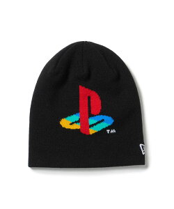 NEW ERA �j���[�G�� �j�b�g�X �����Y ���f�B�[�X �u�����h �x�[�V�b�N �r�[�j�[ PlayStation �v���C�X�e�[�V���� 4�J���[ �t�@�~���[�}�[�N �R���{ �u���b�N 14693316 �r�[�j�[ �M�t�g �h�� �j�b�g �L