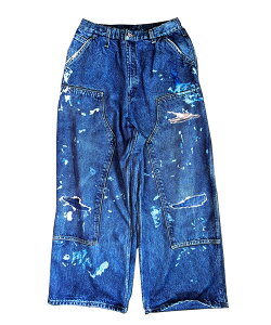 TALKING ABOUT THE ABSTRACTION �g�[�L���O �A�o�E�g �W �A�u�X�g���N�V���� �����Y �p���c PRINT DUCK WIDE PANTS �u���[ 26SS-PT-002CH �{�g���X �f�j���p���c �f�j�� �v�����g ���f�B�[�X ���j�Z�b�N�X