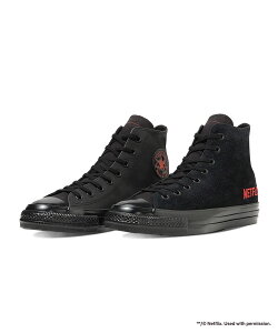 �R���o�[�X CONVERSE �V���[�Y �X�j�[�J�[ ALL STAR AGED HI NETFLIX �I�[���X�^�[ �G�C�W�h �n�C �n�C�J�b�g �l�b�g�t���b�N�X �R���{ ���S �h�J �X�G�[�h ���U�[ �L�����o�X 31317100 �����Y �u���b�N 