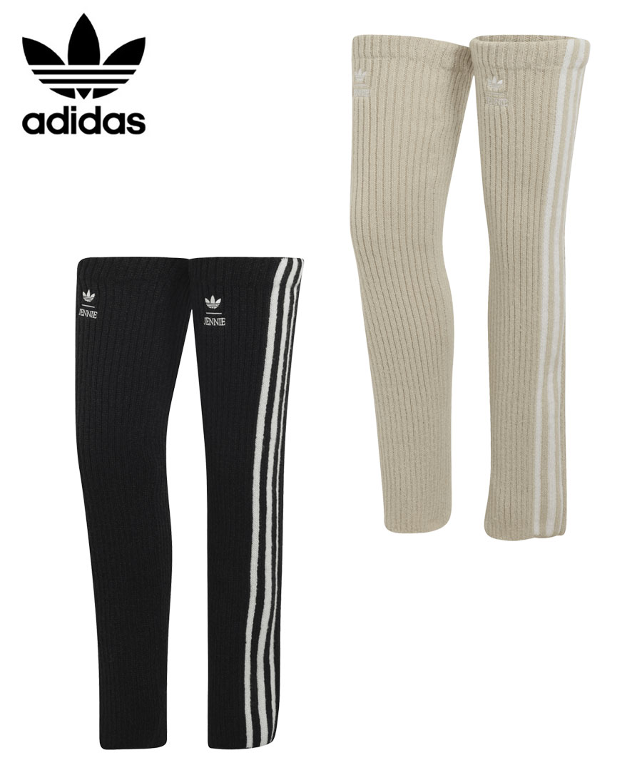 【BLACKPINK JENNIE x adidas】アディダス adidas レディース レッグウォーマー adidas Originals by JENNIE BLACKPINK LEG WARMERS ブラックピンク BW493 LD4293 LD4843 ソックス 靴下 新作 国内正規品 2026 ロゴ ユニセックス